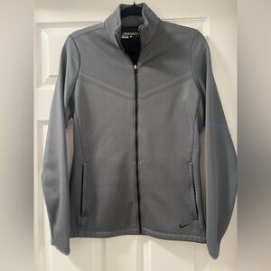 Nike Women's Gray Full-Zip Athletic Jacket